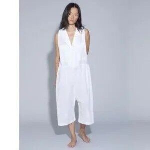 NWOT Ilana Kohn Violet Jumpsuit in white